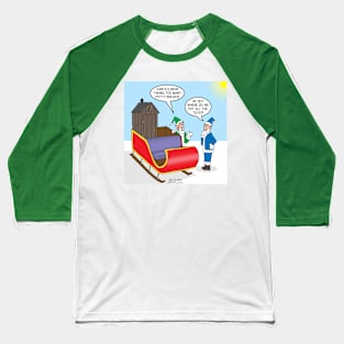 Sleigh Outhouse for Santa Baseball T-Shirt